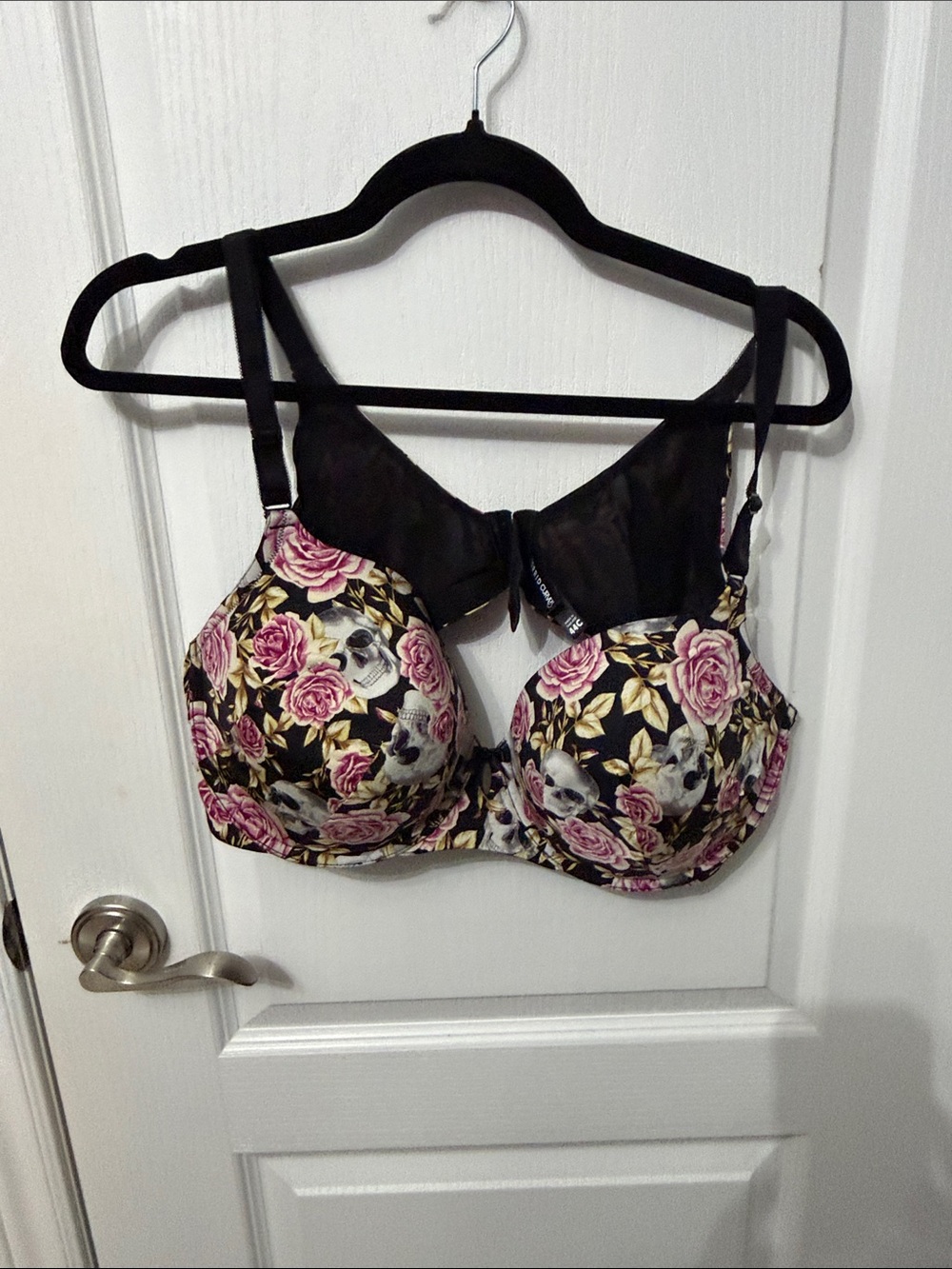 Torrid Black Floral Rose Underwire Bra